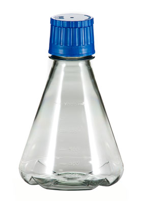 CLS-2091 FLASKS, ERLENMEYER, BAFFLED, STERILE, POLYCARBONATE