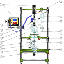 KITS, BENCHTOP REACTORS, JACKETED, 500ML 